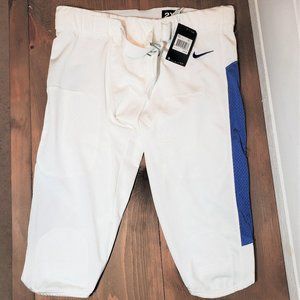 NEW Nike Football Pants White/Royal Blue 2XL